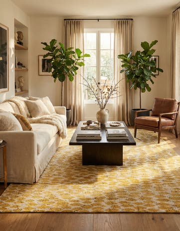 5' x 8' Hand Knotted Darya Wool Rug