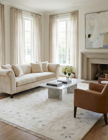 6' 7 x 9' 9 Hand Knotted Darya Wool Rug