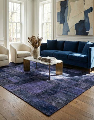 6' 8 x 9' 10 Hand Knotted Ultra Vintage Persian Wool Rug