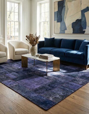 6' 8 x 9' 10 Hand Knotted Ultra Vintage Persian Wool Rug