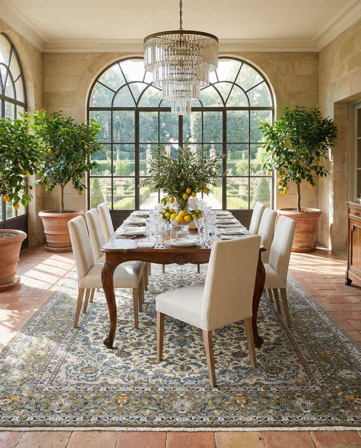 9' 8 x 12' 10 Kerman Wool Rug