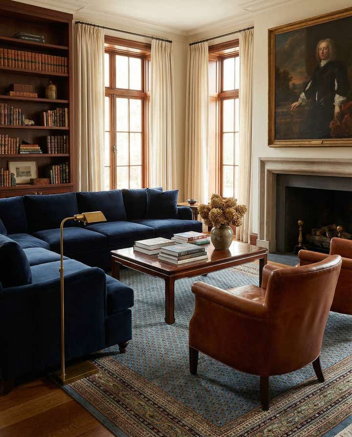 7' 4 x 9' 9 Hand Knotted Mir Wool Rug