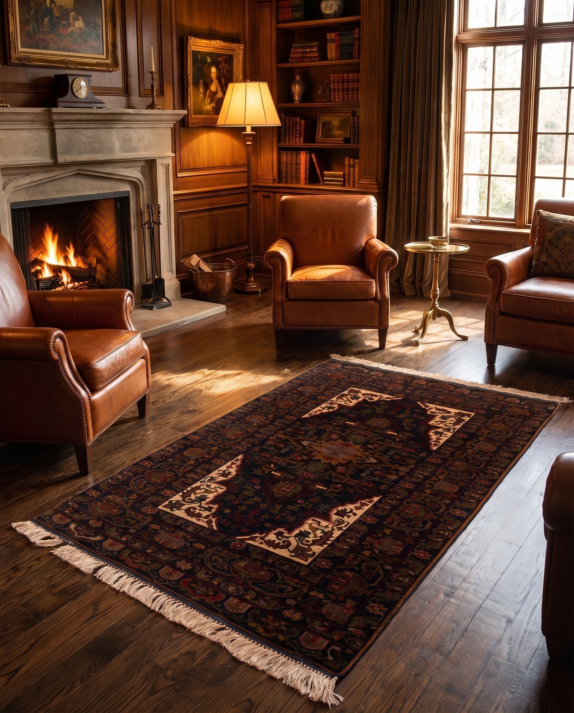 3' 11 x 6' 2 Afghan Rug