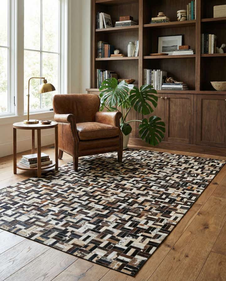 5' x 7' 11 Cowhide - Patchwork Rug