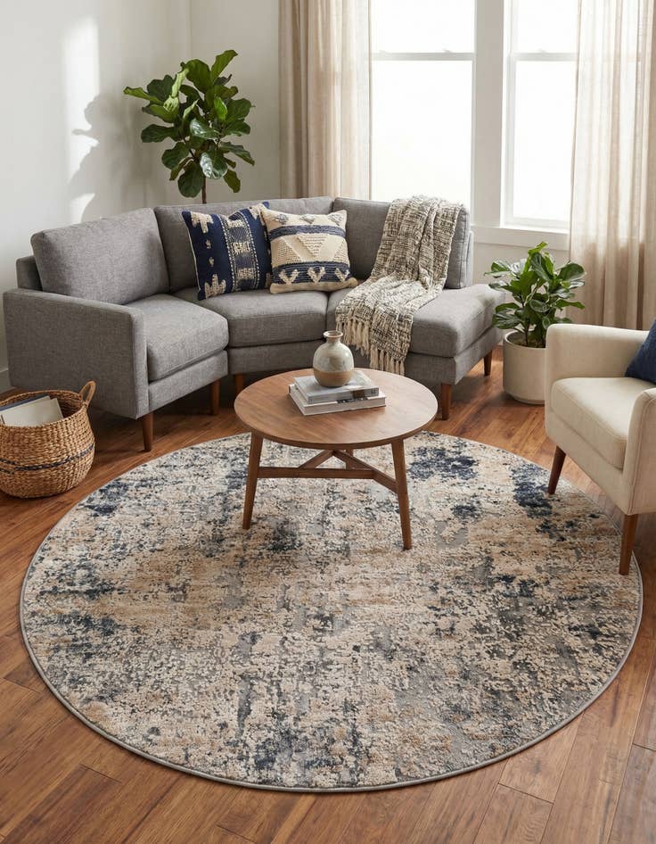 Detail image of  4' x 4' Caspian Round Rug