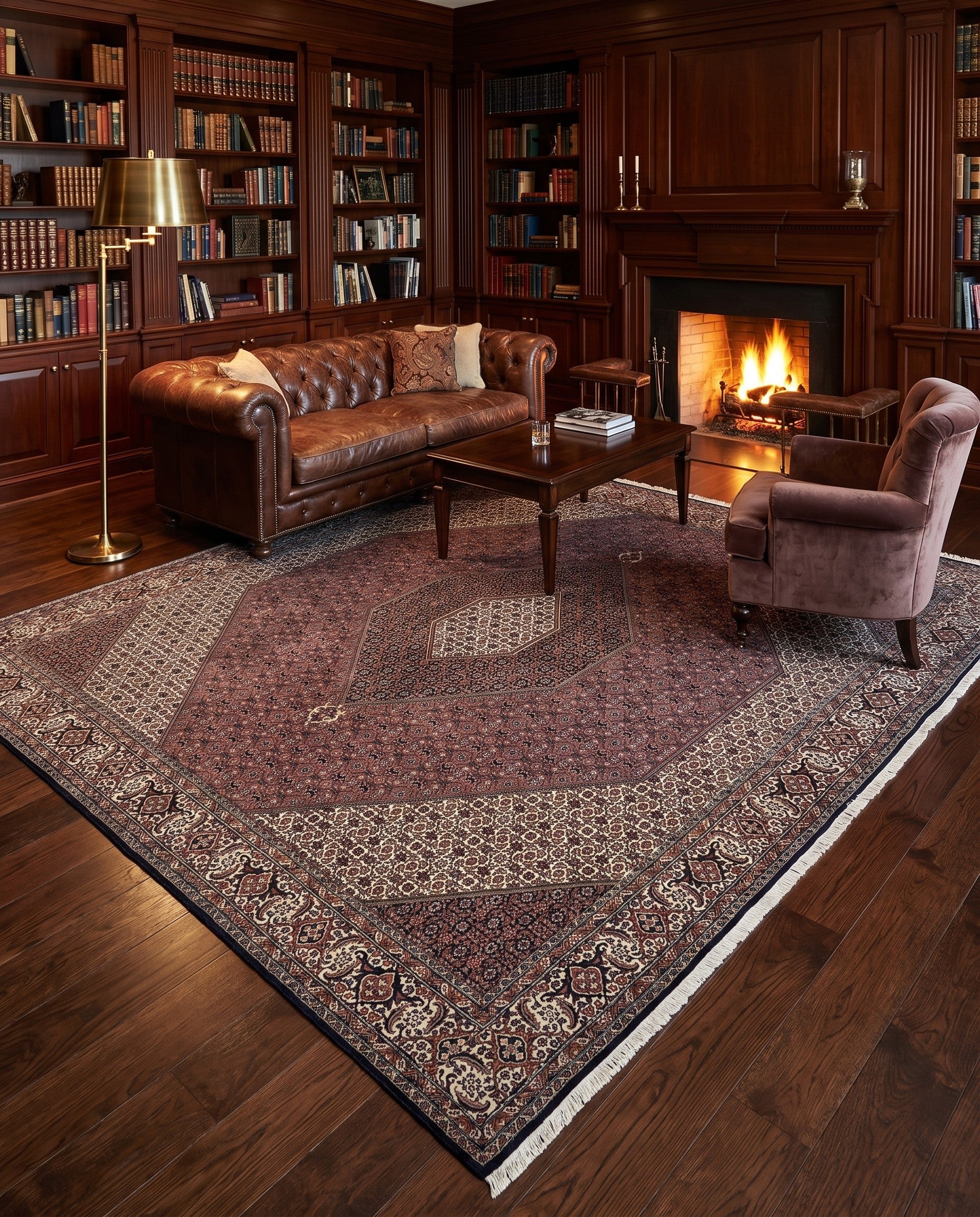 9' 6 x 9' 10 Bidjar Wool Square Rug