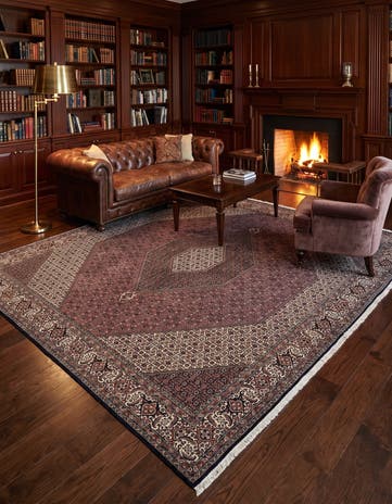 9' 6 x 9' 10 Bidjar Wool Square Rug