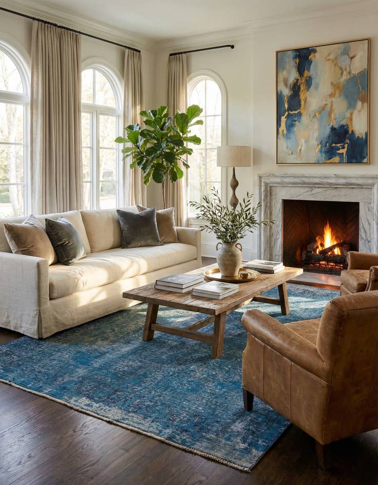 Detail image of  6' 8 x 9' 9  Hand Knotted Ultra Vintage Persian Wool Rug