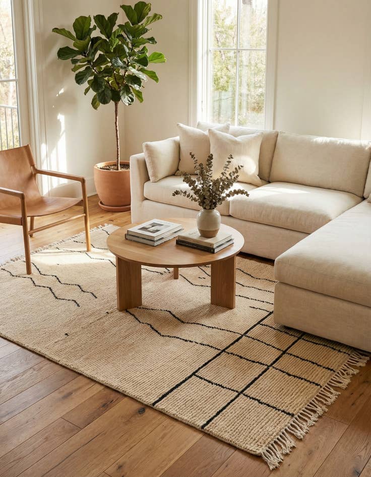 Detail image of 5' 10 x 7' 8  Hand Knotted Darya Wool Rug