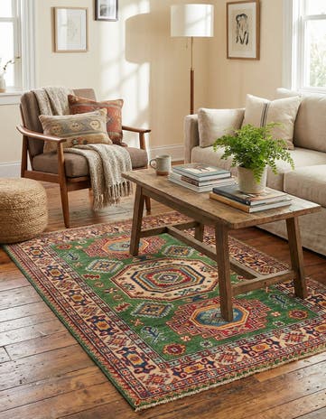 3' 3 x 5' 1 Hand Knotted Kazak Rug