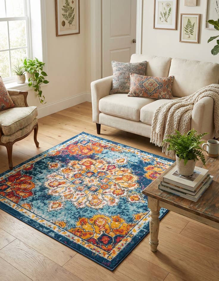 Detail image of  4' x 4' Parker Square Rug