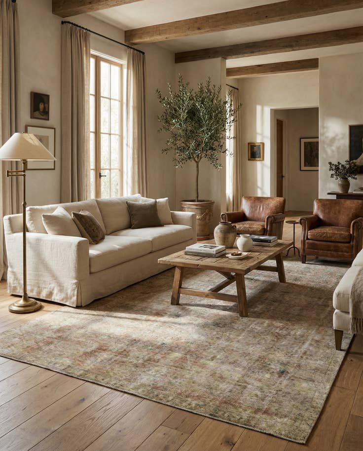 Detail image of 7' 5 x 13' 5 Hand Knotted Ultra Vintage Persian Wool Rug