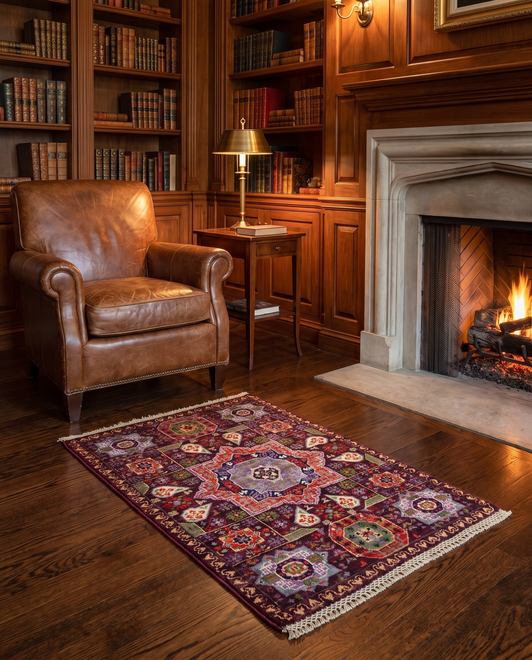 2' 1 x 3' 1 Hand Knotted Mamluk Ziegler Rug