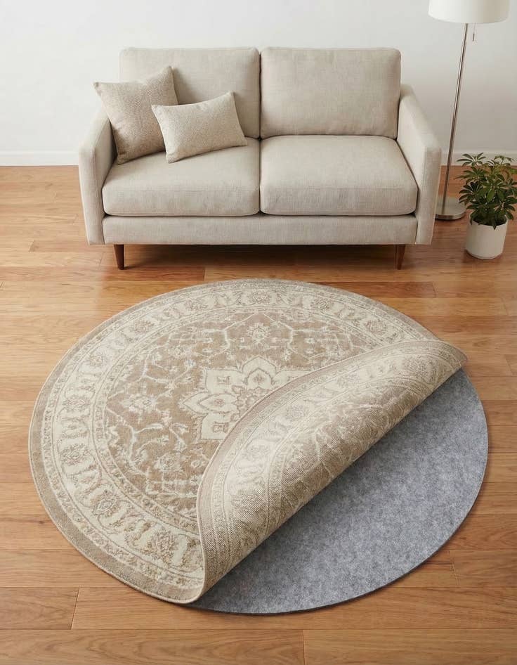 Detail image of 5' x 5' Round Everyday Performance Rug Pad