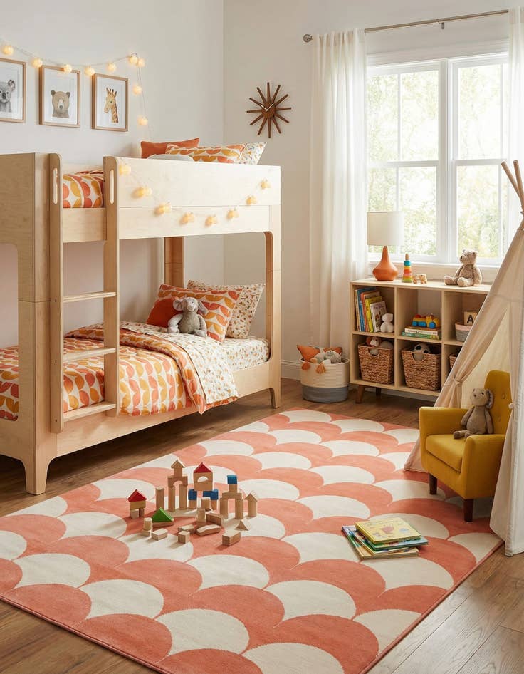 Detail image of 6' x 9' Whimsy Kids Rug