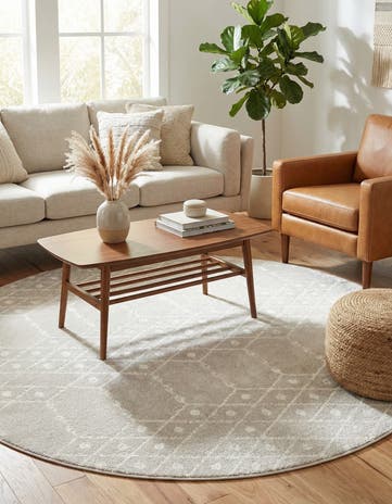7' 10 x 7' 10 Paxon Trellis Round Rug