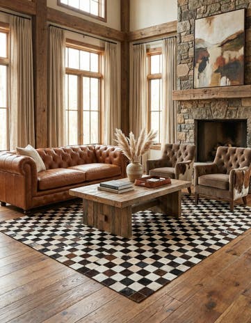 5' 1 x 7' 11 Cowhide Stocks Rug