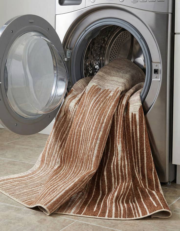 Detail image of  7' 10 x 10'  Washable Modern Indoor / Outdoor Rug