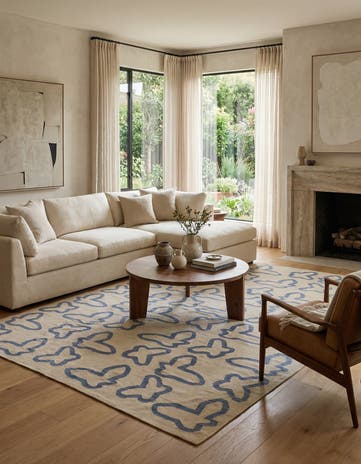 8' x 9' 6 Hand Woven Kilim Modern Wool Rug