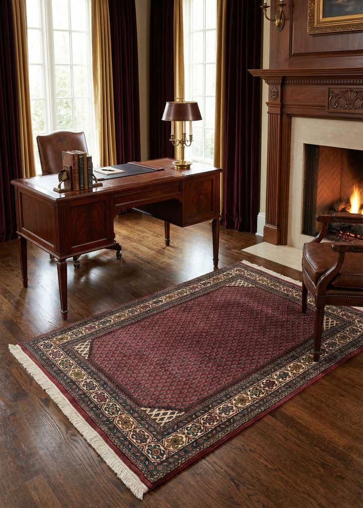 4' 1 x 5' 9 Mir Wool Rug