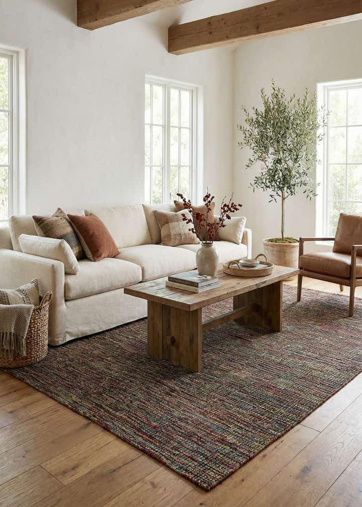 7' 9 x 10' 6 Hand Knotted Moroccan Wool Rug