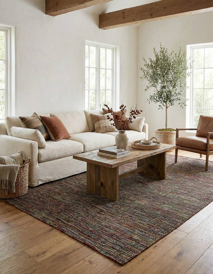 Detail image of 7' 9 x 10' 6 Hand Knotted Moroccan Wool Rug