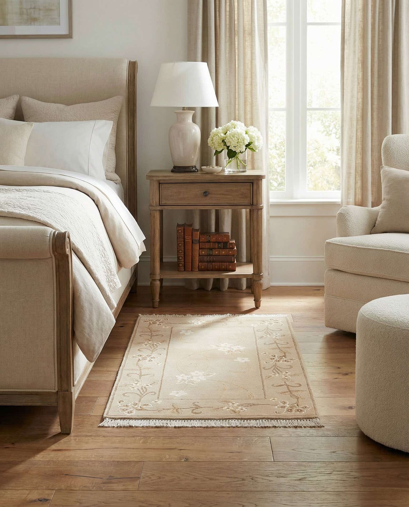2' 7 x 4' 8 Hand Knotted Darya Wool Rug