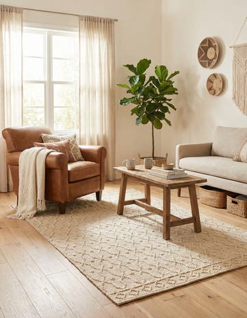 5' 3 x 8' Hand Woven Larsa Jute Rug