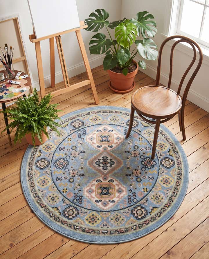 3' 3 x 3' 3 Kamala Washable Round Rug