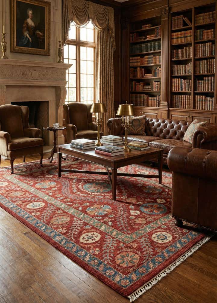 6' 6 x 10' 2 Hand Knotted Ariana Ziegler Rug