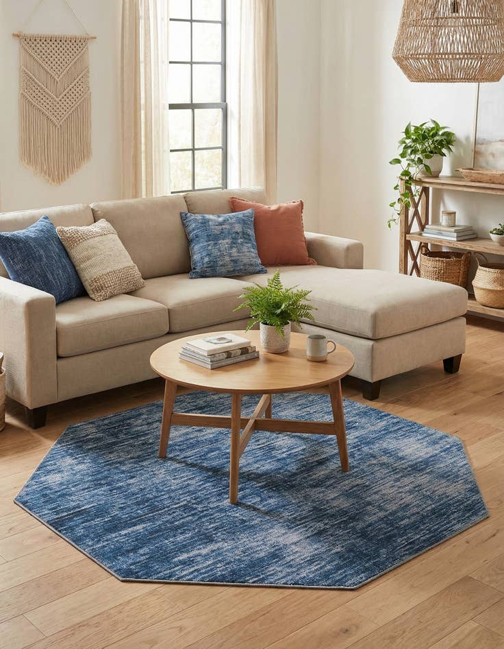 Detail image of  5' x 5' Asha Octagon Rug