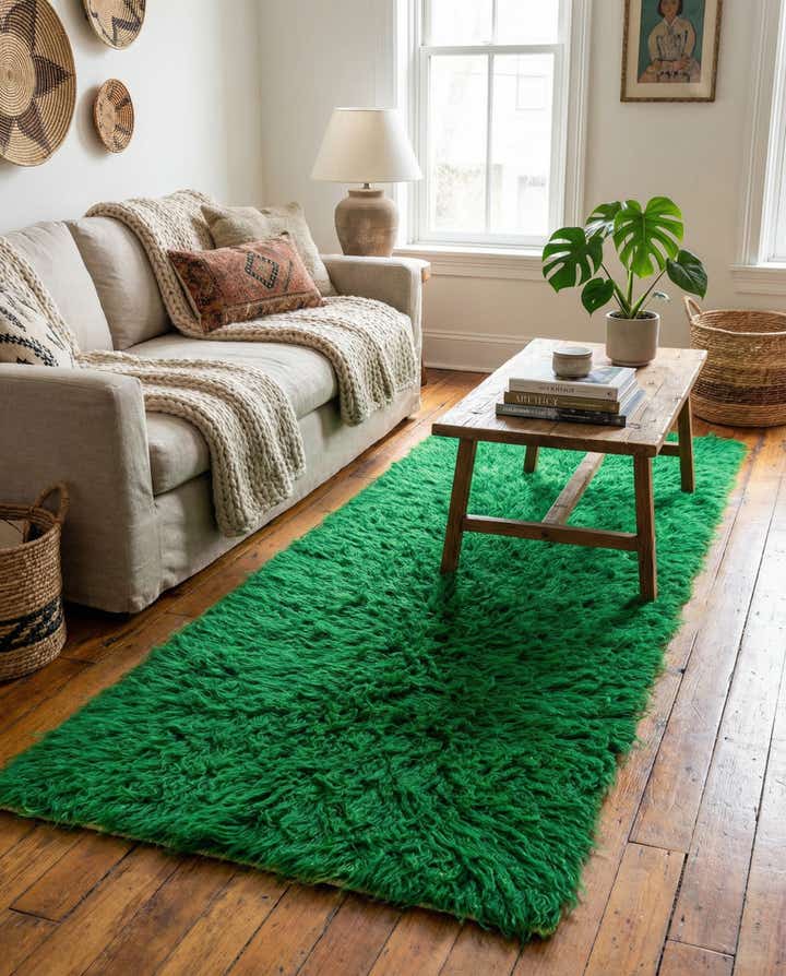 2' 9 x 6' 6 Hand Knotted Moroccan Wool Runner Rug