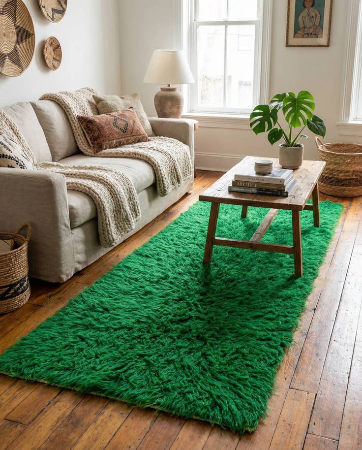 Detail image of 2' 9 x 6' 6 Hand Knotted Moroccan Wool Runner Rug