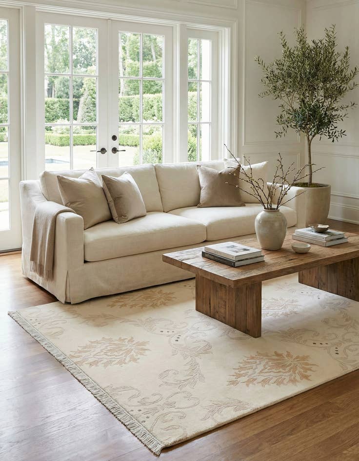 Detail image of 5' 5 x 7' 10  Hand Knotted Darya Wool Rug