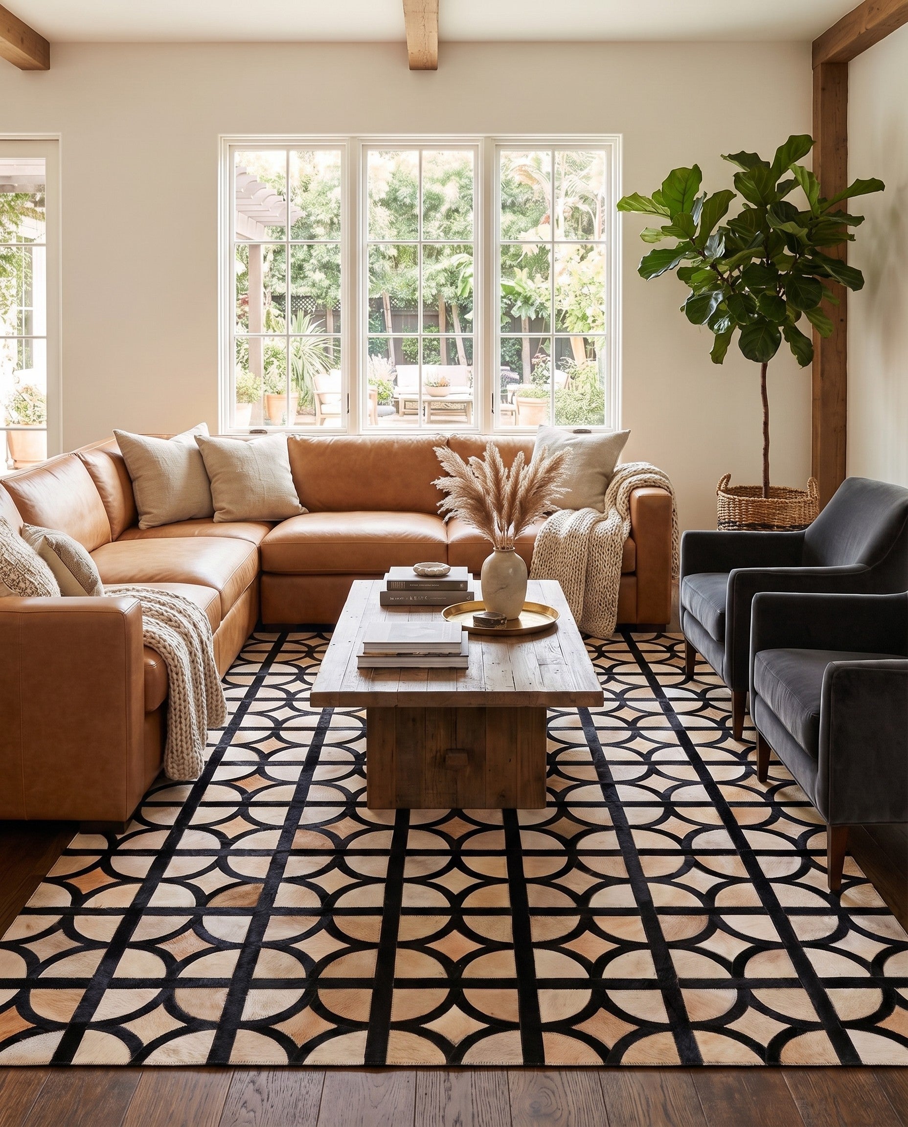 5' x 8' Cowhide Rug