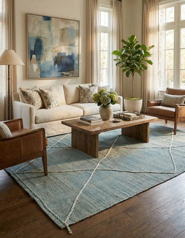 8' 8 x 11' 10 Hand Knotted Darya Wool Rug