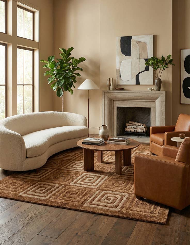 Detail image of 5' 9 x 9' Juma Wool Rug