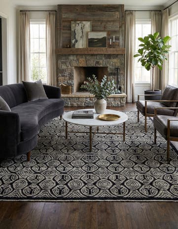 9' x 12' 8 Hand Knotted Darya Wool Rug