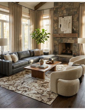 5' x 7' 10 Cowhide - Patchwork Rug