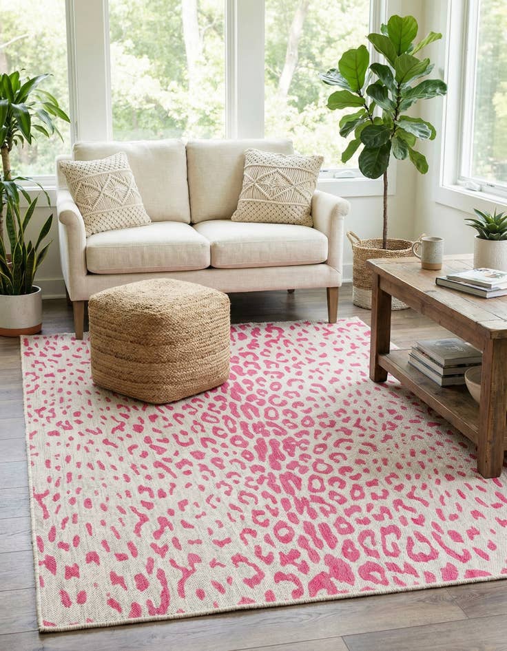 Detail image of 5' 3 x 8'  Washable Safari Indoor / Outdoor Rug