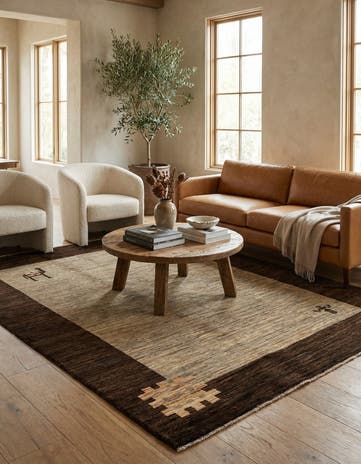 5' 6 x 7' 11 Hand Knotted Modern Ziegler Rug
