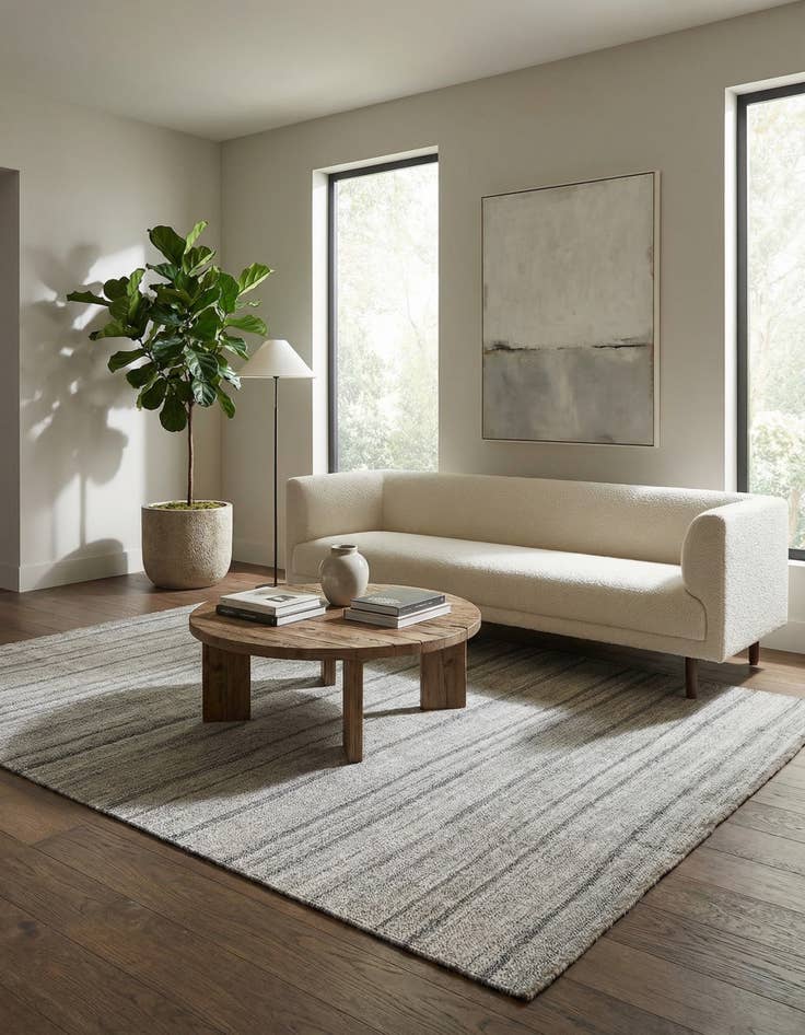 Detail image of 7' 10 x 9' 7  Hand Woven Kilim Modern Wool Rug