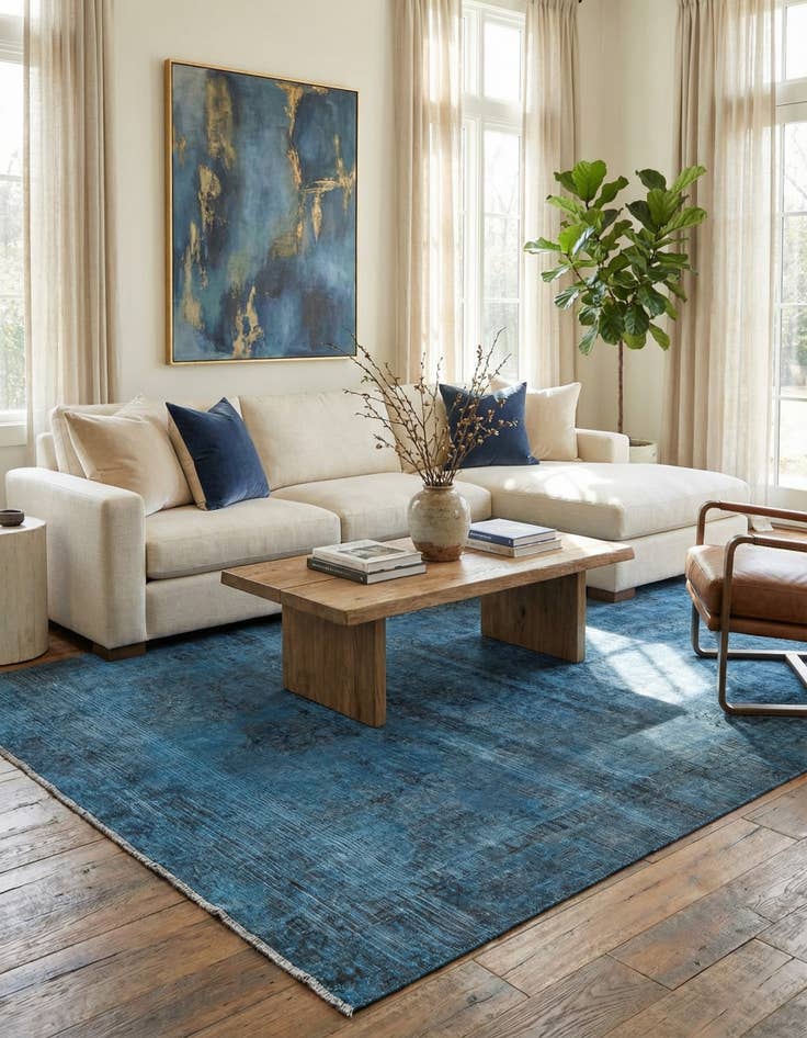 Detail image of 6' 2 x 8' 10  Hand Knotted Ultra Vintage Persian Wool Rug