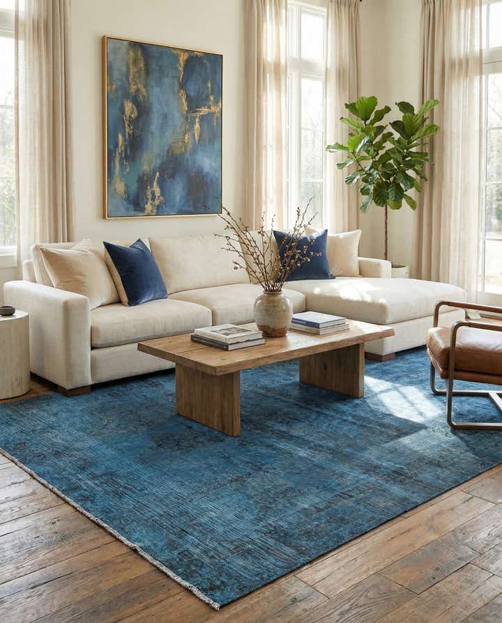 6' 2 x 8' 10 Hand Knotted Ultra Vintage Persian Wool Rug