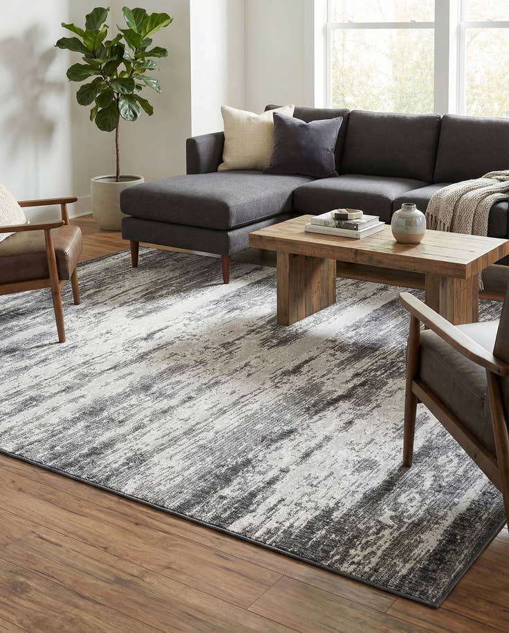 Detail image of 7' 10 x 11' Easy-Clean Modern Indoor / Outdoor Rug