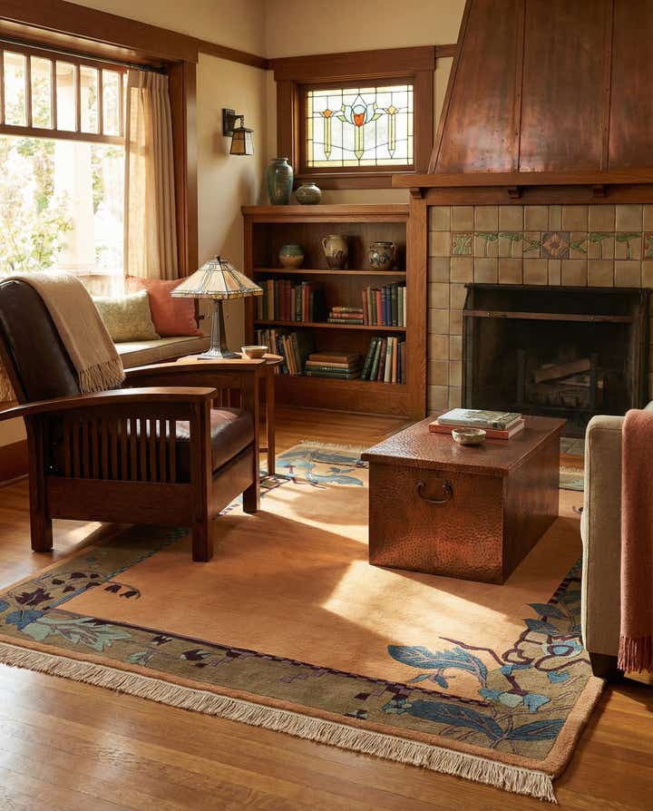 5' 6 x 7' 7 Hand Knotted Nepal Wool Rug