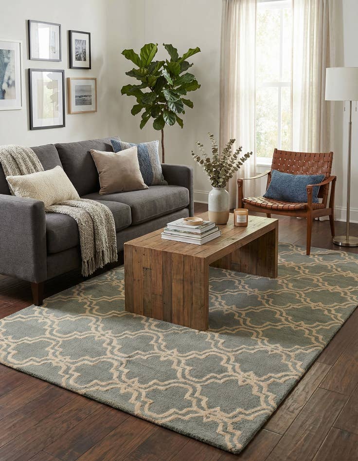 Detail image of 5' x 8' Luna Wool Rug