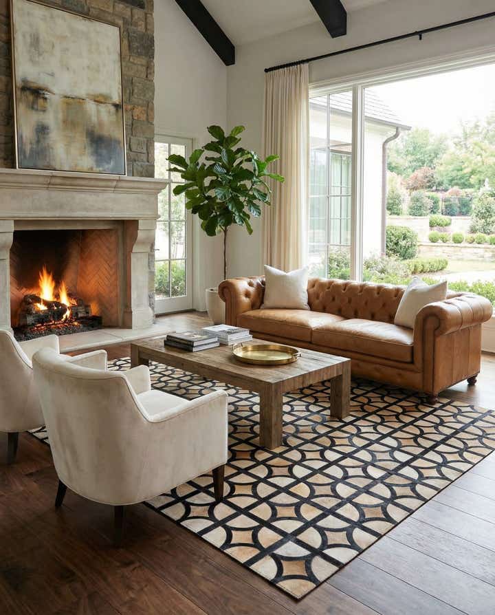5' x 7' 10 Cowhide Rug