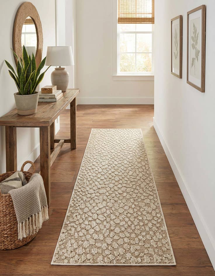 Detail image of  2' x 6' 1  Washable Safari Indoor / Outdoor Runner Rug