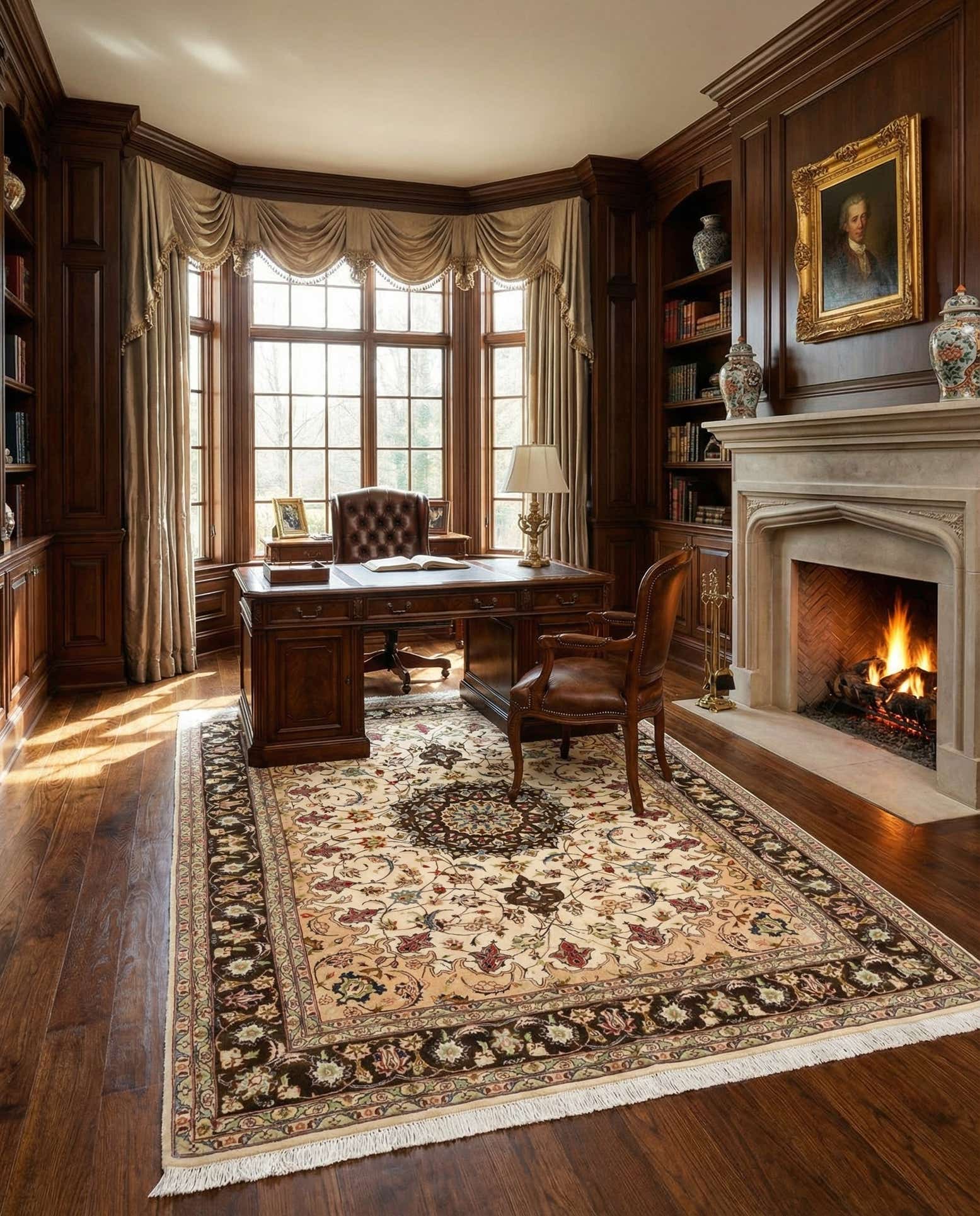 4' 11 x 6' 9 Tabriz Rug